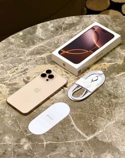 Exchange Allowed- iPhone 16 Pro Max 256GB Desert Titanium 90% BH