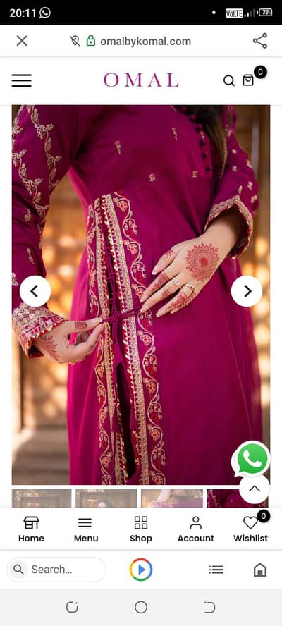 Omal By Komal branded dress