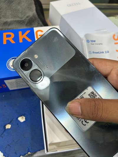 Tecno spark go3.128 open box ful wernty