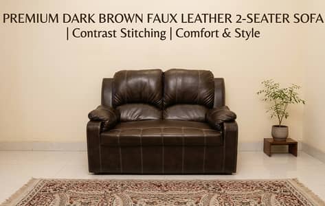 2-Seater Leather Sofa for Sale