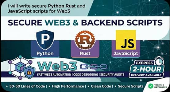 Expert Programmer for Python, Rust, Web3 Projects & IT Assignments