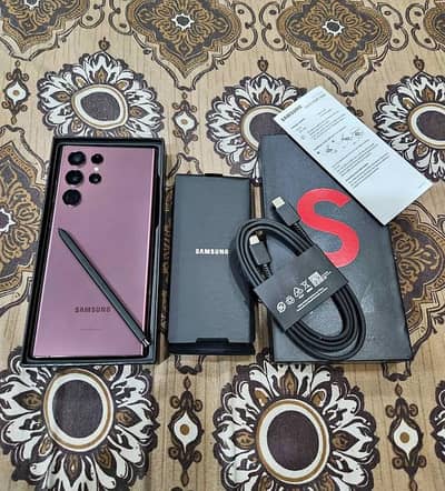 Samsung Mobile S22 Ultra 12/256 GB 03238136155 My Whatsapp number