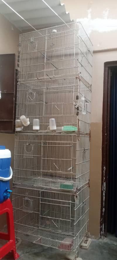 Bird Cage Tower (4 Floors) with 8 Nest Boxes Large Size | Used