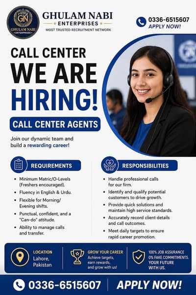 jobs available in call center for fresh students
