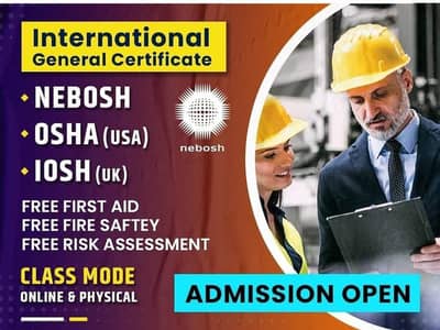Nebosh done base/IOSH/OSHA/NVQ,othm/skill_base_diploma/ASP,food safety