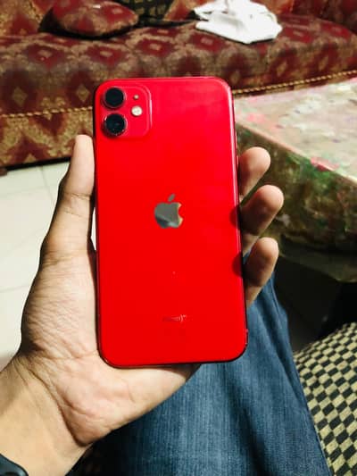 IPHONE 11 RED FACTORY UNLOCKED ALL OK