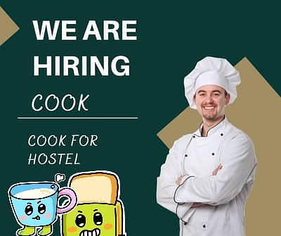 Hostel Cook + Warden Required full time Job.
