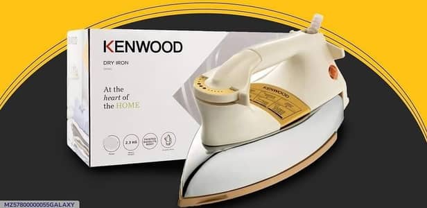 Kenwood dry iron white gold ceremic soleplate 1200W