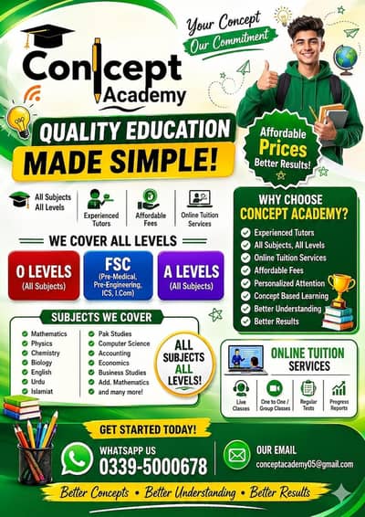 Home tutors | Home tutors near me | O/A level,matric,fsc |Online tutor