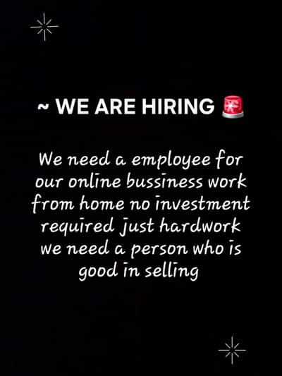 need employees