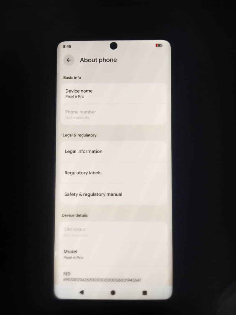 Google Pixel 6 Pro 8