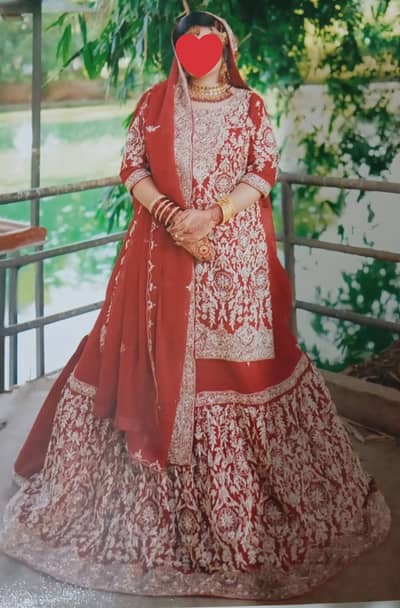 Bridal wedding dress.
