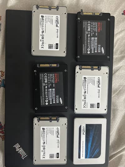 SSDs and Nvmes hard drives