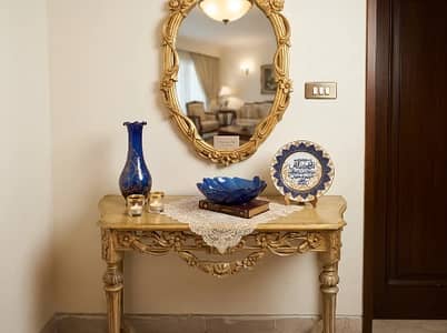 Elegant Antique Console Table with Mirror for Sale