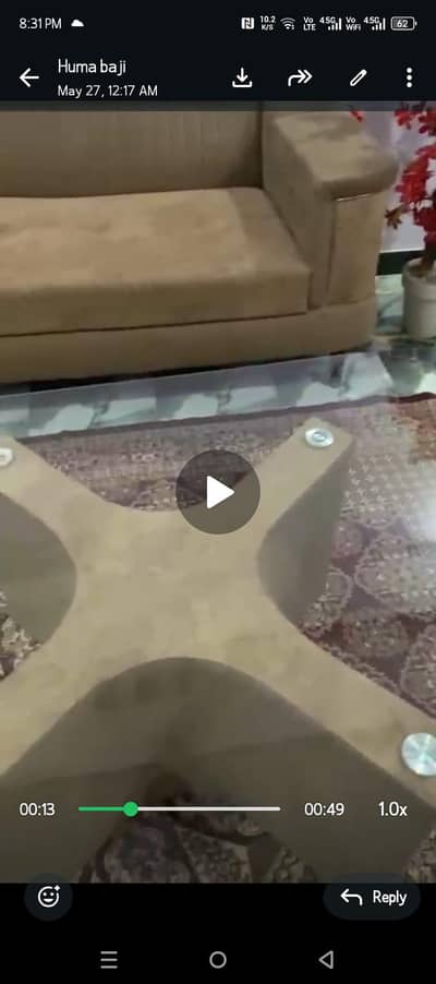 7seater sofa set with table 10/10condition
