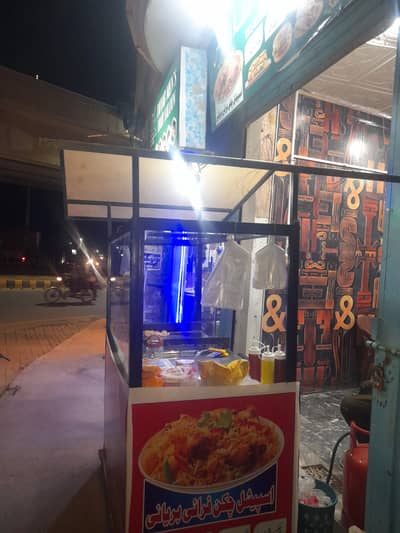 Shawrma burger big counter for sale