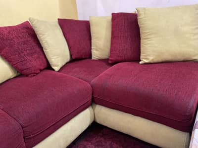 L shaped sofa