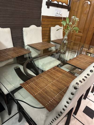 Dining table with 6 chairs