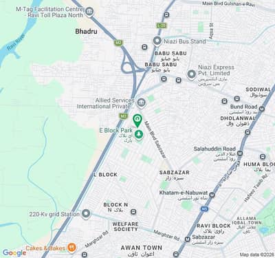 1 Kanal Residential Plot For sale In Beautiful Sabzazar Scheme - Block E