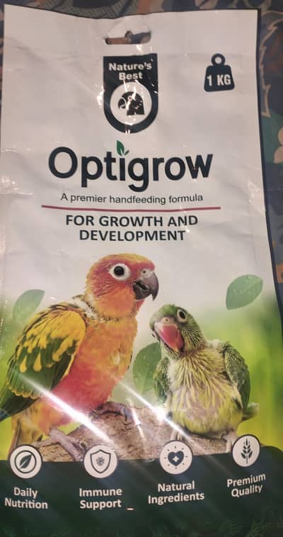 Optigrow premium hand feeding formula for chicks