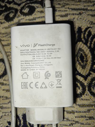 Vivo 80 Watt Original charger 100%