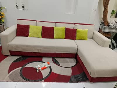 L SHAPE sofa in excellent condition