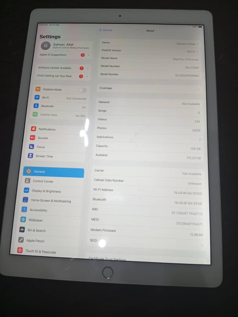iPad Pro 12.9 inch 2