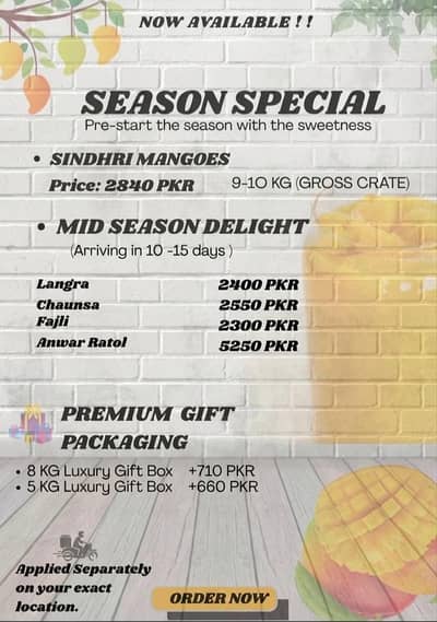 Premium Mangoes Season Special (9-10 KG Gross Crate)