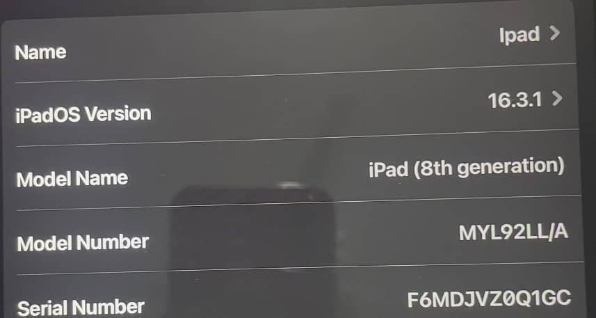 Ipad 8 generation 1