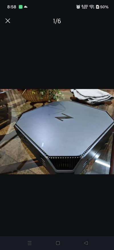 Hp Z2 G4 Mini workstation is up for sale with 8 gb ram and 256gb nvme
