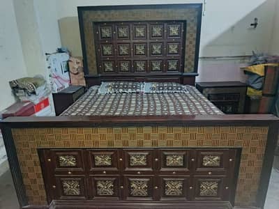 Complete Chinioti Furniture Set – Bed, Sofas, Dressing Table & More