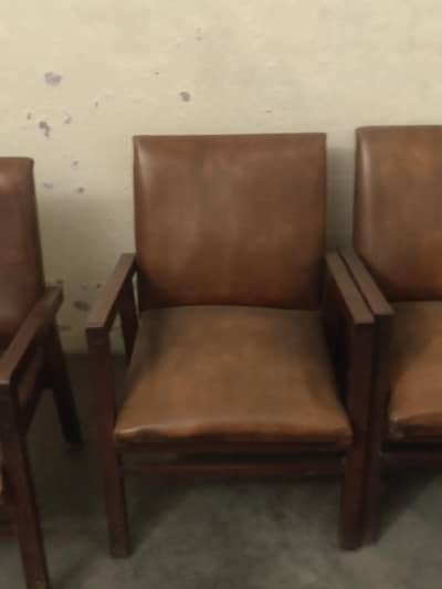 black wood chairs