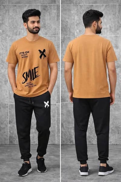 men's stylish printed tracksuit