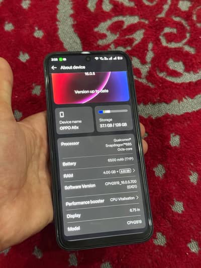 OPPO A6x complete box
