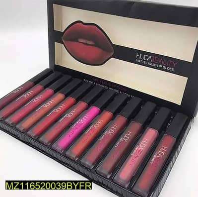 Multicolor Matte lip gloss 12 Pcs water proof long lasting