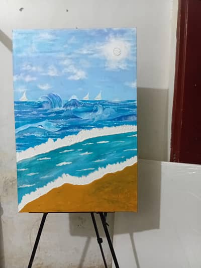 Textured Seascape Painting