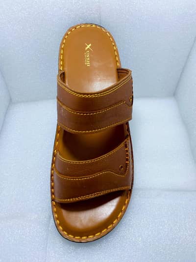 Imported men's Mustard Leather Casual Sandals