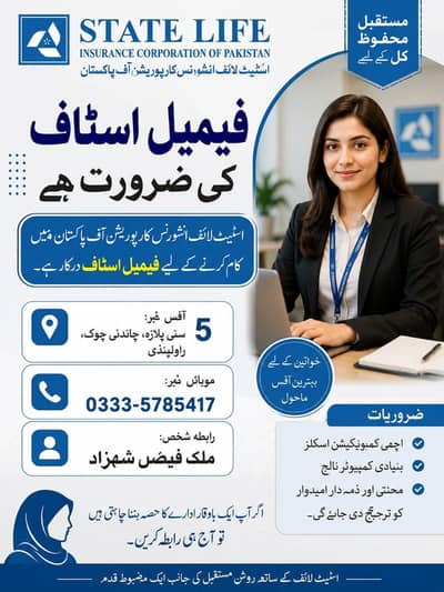 Female for office work