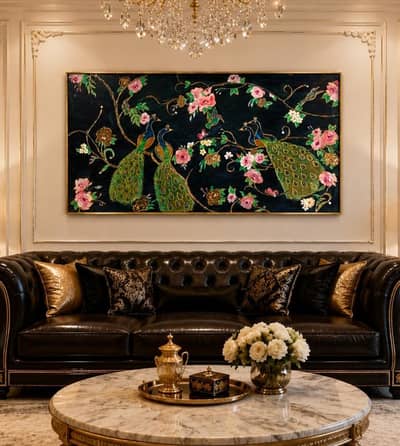 beautiful peacock painting