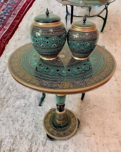Beautiful Naqshi Table and Jars