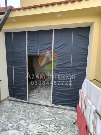 outdoor khana chiks bamboo chik heatproof water proof Roller blinds