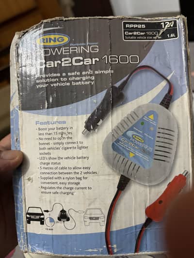 Car to car battery charger