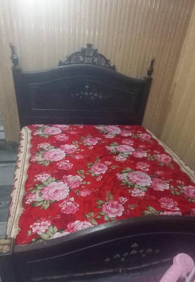 Double bed with mattress and side tables 03004331882