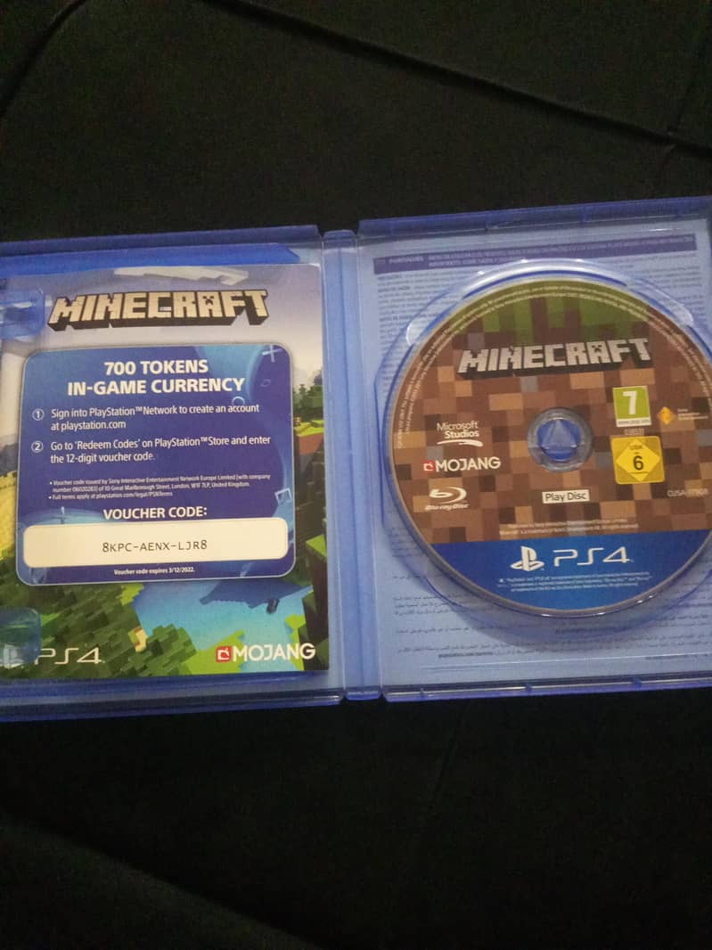 Minecraft ps4 disk 3