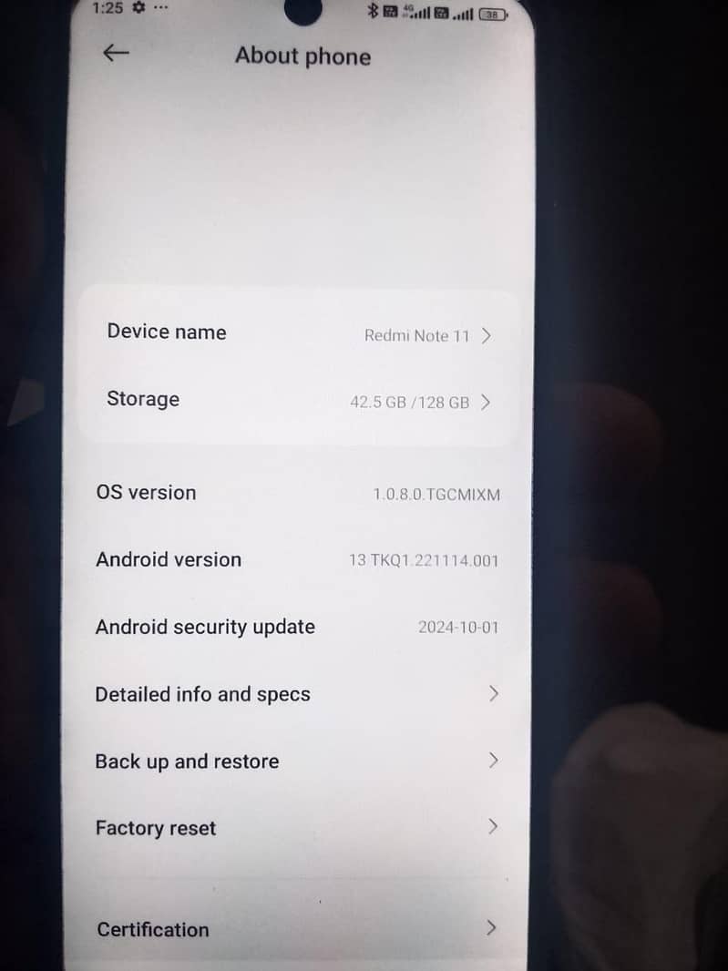 Xiaomi note 11 2