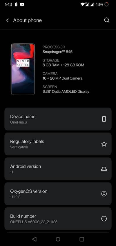 One Plus 6