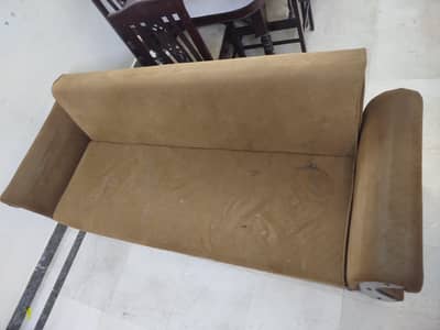 Multi-Function Brown Sofa Cum Bed – Comfortable & Space-Saving