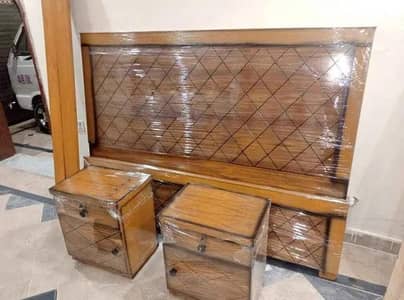double bed solid kikar wood hole sale rate