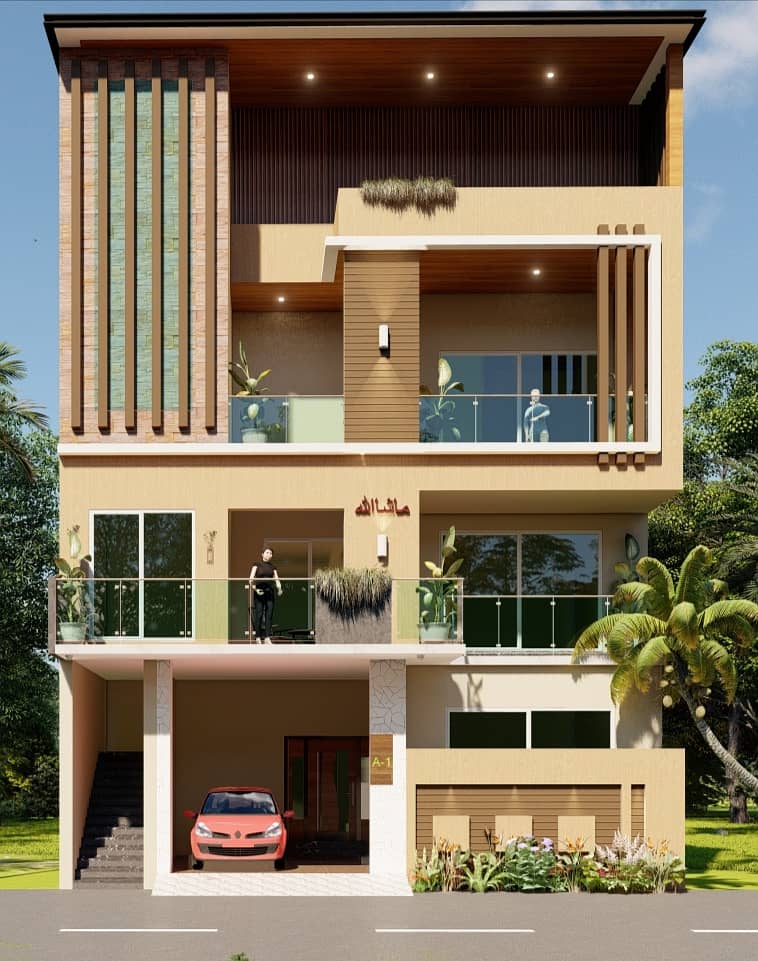 Architect Services/Interior/3D Views/House map/autocad/نقشہ نویس 9