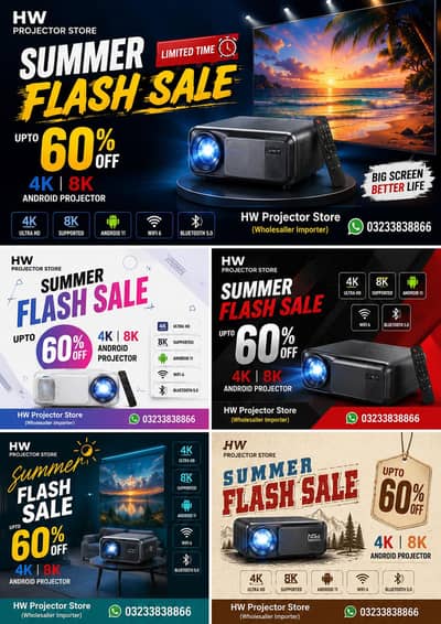 ANDROID PROJECTOR, LED PROJECTOR, MINI PROJECTOR,  HD PROJECTOR